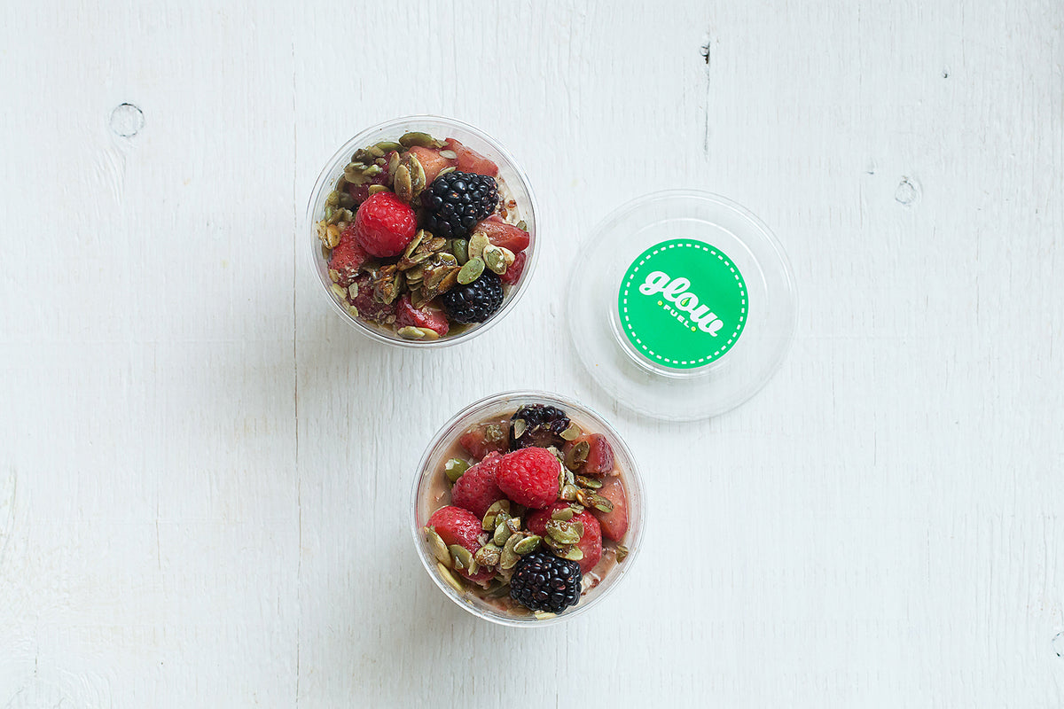 Raw Soaked Oats Seasonal Flavours Glow Juicery Glow ColdPressed Juices Made Fresh Across